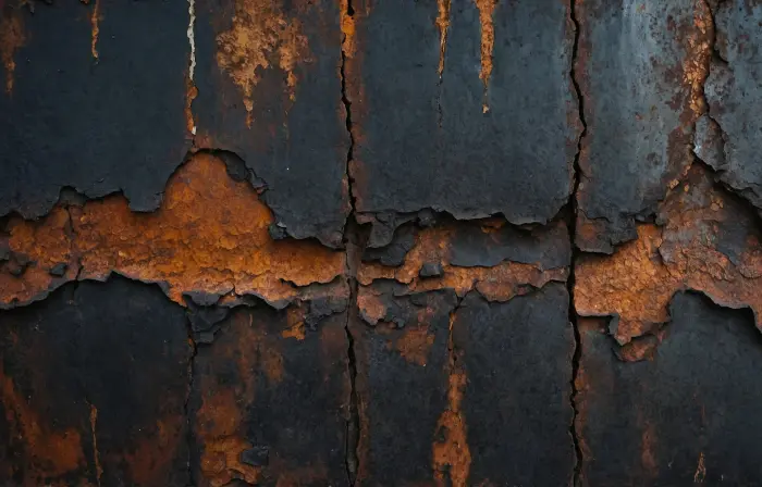 Rusty Metal Cracks Background image